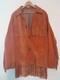 Antique Native American Hand Sewn Heavy Leather Jacket Fringes outlaw wild west