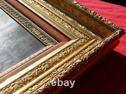 Antique Oil on Canvas LOST GREENHORN Western Painting After Alfred Jacob Miller