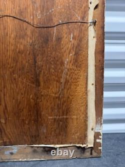 Antique Old West Social Realism Americana Cowboy Portrait Oil Painting, 1940s