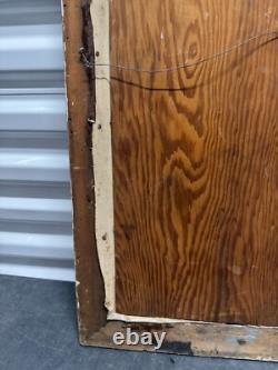 Antique Old West Social Realism Americana Cowboy Portrait Oil Painting, 1940s