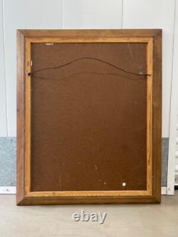 Antique Old West Social Realism Americana Cowboy Portrait Oil Painting, 1940s