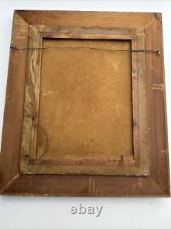 Antique Orientlism Painting 19th Century Large Portrait Landscape Camels Oil