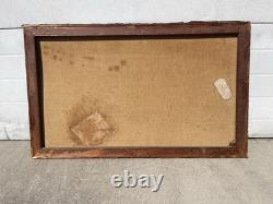 Antique Original Oil Painting Cows Crossing River Hamilton Hamilton 1847-1928