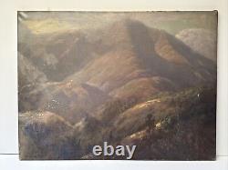 Antique Painting California Landscape MILL Valley Restoration Project Mersfelder