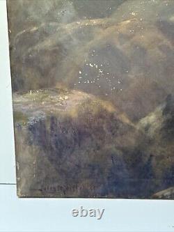 Antique Painting California Landscape MILL Valley Restoration Project Mersfelder