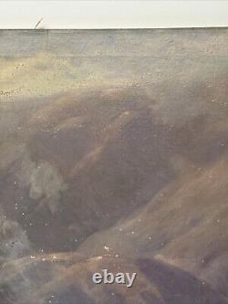 Antique Painting California Landscape MILL Valley Restoration Project Mersfelder