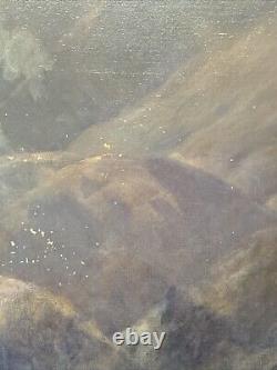 Antique Painting California Landscape MILL Valley Restoration Project Mersfelder