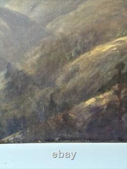 Antique Painting California Landscape MILL Valley Restoration Project Mersfelder