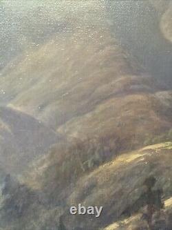 Antique Painting California Landscape MILL Valley Restoration Project Mersfelder