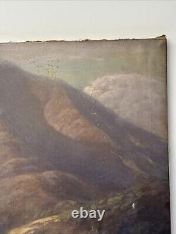 Antique Painting California Landscape MILL Valley Restoration Project Mersfelder