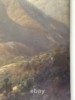 Antique Painting California Landscape MILL Valley Restoration Project Mersfelder