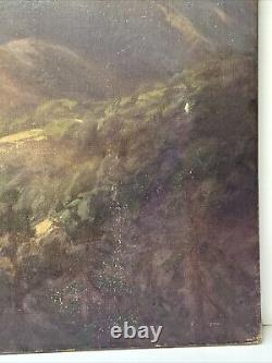 Antique Painting California Landscape MILL Valley Restoration Project Mersfelder