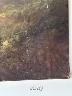 Antique Painting California Landscape MILL Valley Restoration Project Mersfelder