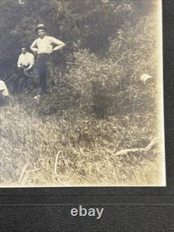 Antique Photo Cabinet Card Cowboys withRifles Western Frontier Marked 1895 Photo