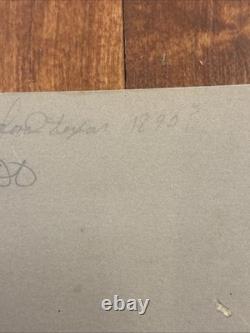 Antique Photo Cabinet Card Cowboys withRifles Western Frontier Marked 1895 Photo