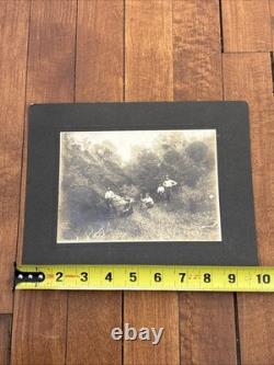 Antique Photo Cabinet Card Cowboys withRifles Western Frontier Marked 1895 Photo