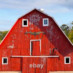 Antique Primitive XL Oxen Yoke Wood Wrought Iron Country Decor Western Americana