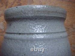 Antique STRIPER Canner Crock Jar Western PA Dark Cobalt Striped Stoneware Large