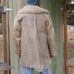 Antique Shearling Leather Coat