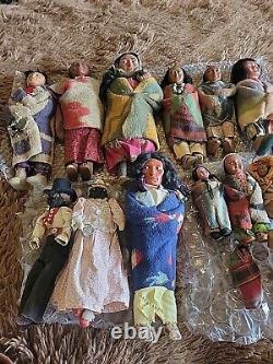 Antique Skookum Doll Large Lot Plus More Rare Collectable 15 Total Lot