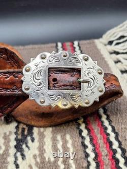 Antique Spanish Style Spurs With Jingle Bobs, Heel Chains And Spur Straps
