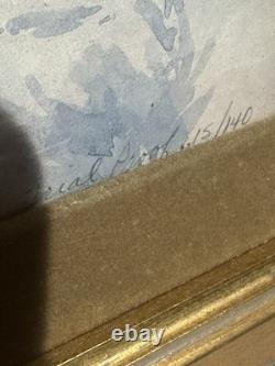 Antique THE SIGNAL Signed CM Russell 25.5x19.5Western Native American Indian