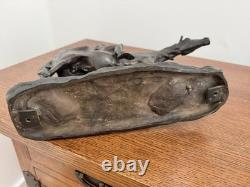 Antique Western Bronze Sculpture by Charles H. Humphriss 1904 The Warrior