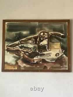 Antique Western Still Life Watercolor Painting Old Vintage Modern Southwest 48