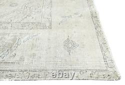 Antique White Washed Muted Colors Floral Large 9X12 Distressed Vintage Area Rug