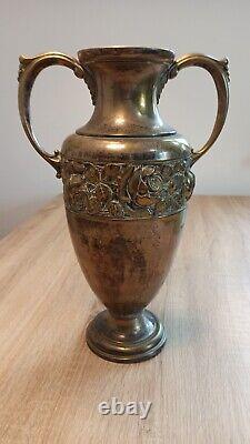 Antique brass large vase. 39 cm. Western Europe 1930-40