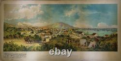 Antique chromolithograph of San Francisco in July 1849 from Stock Exchange