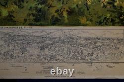 Antique chromolithograph of San Francisco in July 1849 from Stock Exchange