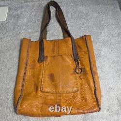 Artisan Handmade Leather Tote Bag Antique Horse Tack Saddle ONE OF A KIND Art
