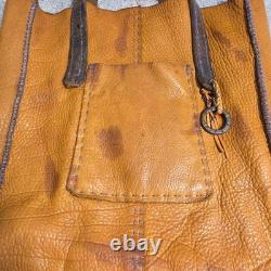 Artisan Handmade Leather Tote Bag Antique Horse Tack Saddle ONE OF A KIND Art