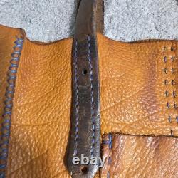 Artisan Handmade Leather Tote Bag Antique Horse Tack Saddle ONE OF A KIND Art