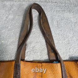Artisan Handmade Leather Tote Bag Antique Horse Tack Saddle ONE OF A KIND Art