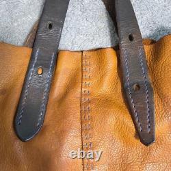 Artisan Handmade Leather Tote Bag Antique Horse Tack Saddle ONE OF A KIND Art