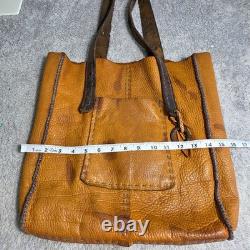 Artisan Handmade Leather Tote Bag Antique Horse Tack Saddle ONE OF A KIND Art