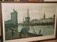 BERNARD BUFFET Large Original Print le Port de la Rochelle 1955, 41 X 30