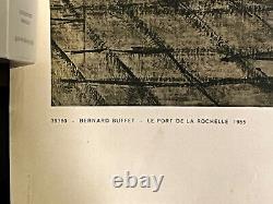 BERNARD BUFFET Large Original Print le Port de la Rochelle 1955, 41 X 30