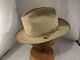 BORSALINO Steel tan Italy Texas style FEDORA Large! 7 measures 22 1/4