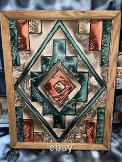Beautiful South Western Style Stained Glass Trifold