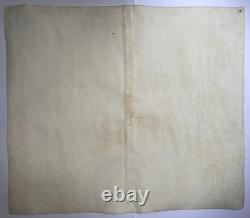 Bohemia Dated 1742 Homann Hrs Large Antique Map 18th Century