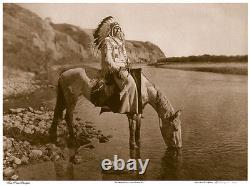 Bow River Blackfoot 22x30 Hand Numbered Ltd. Edition Curtis Indian Art Photo