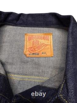 Bronson Type 1 Selvedge Denim Jacket Western Cowboy Style