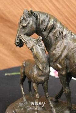 Bronze Marble Western Statue Horse Farm Sculpture LARGE Handcrafted Masterpiece