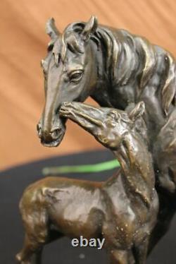 Bronze Marble Western Statue Horse Farm Sculpture LARGE Handcrafted Masterpiece