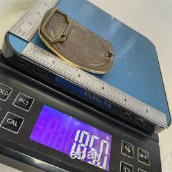 Bronze SLK American Bison Buffalo Bull Western Steven L Knight Vtg Belt Buckle