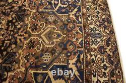 Brown Floral Tribal Style Antique 10X13 Extra Large Oriental Rug Handmade Carpet
