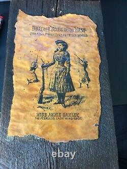Buffalo Bills Wild West Miss Annie Oakley The Peerless Lady Wingshot ORIGINAL